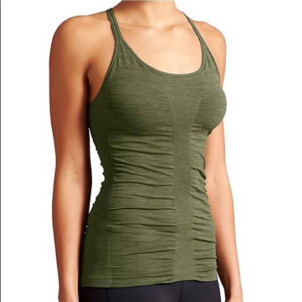 *Final Price* Athleta UpTempo Seamless Racerback Tank Top in Green Size XS